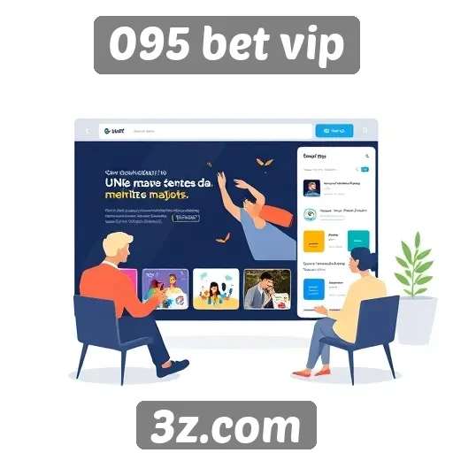 Usabilidade e design do site 095 bet vip